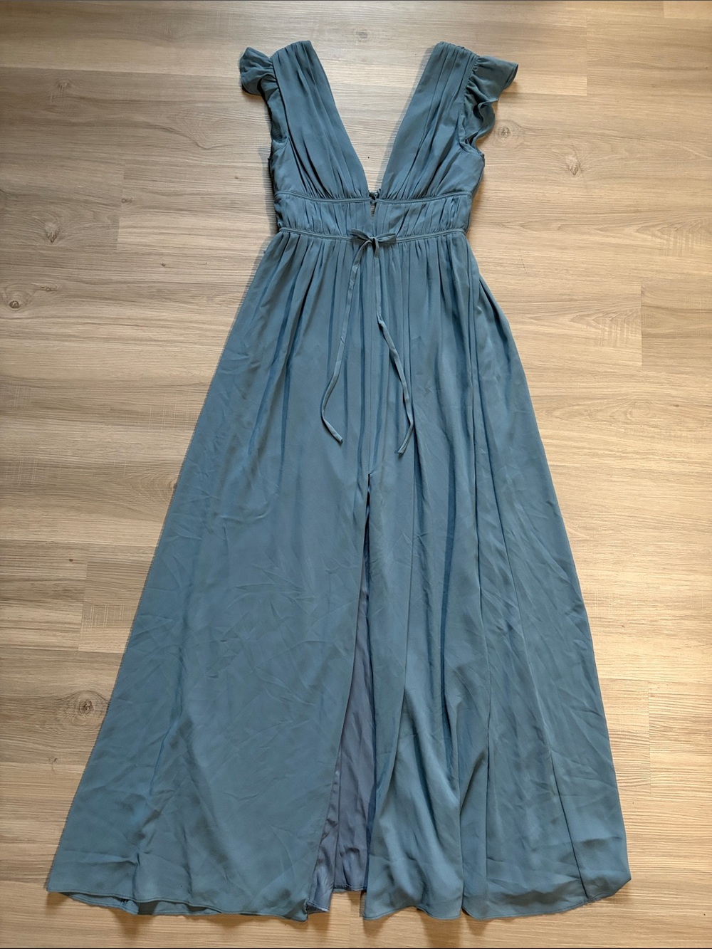 Never Worn Women's Babyblue V-Neck Maxi Dress